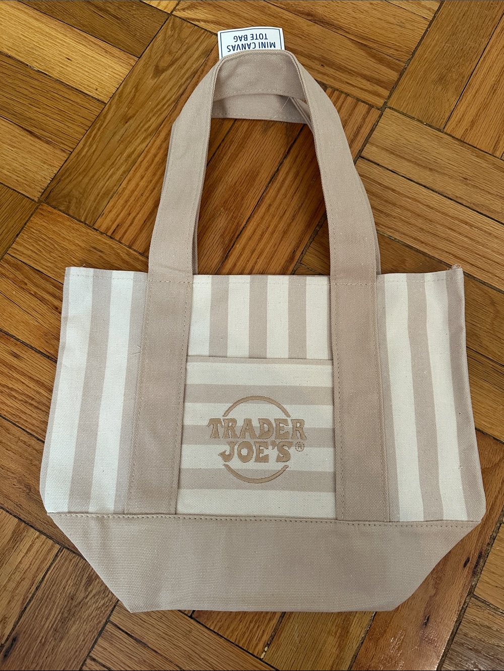 Summer 2026 Pastel Stripes Viral Tote Reusable Lunch Bag Beach Tote Mini Canvas